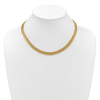 14K Polished Fancy Link Necklace