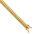 14K Polished Fancy Link Bracelet