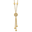 14K Polished Fancy Filigree Circles Dangle Necklace