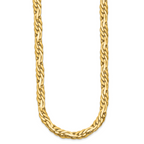 14K Polished 7.5mm Fancy Link Necklace
