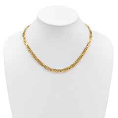 14K Polished 7.5mm Fancy Link Necklace