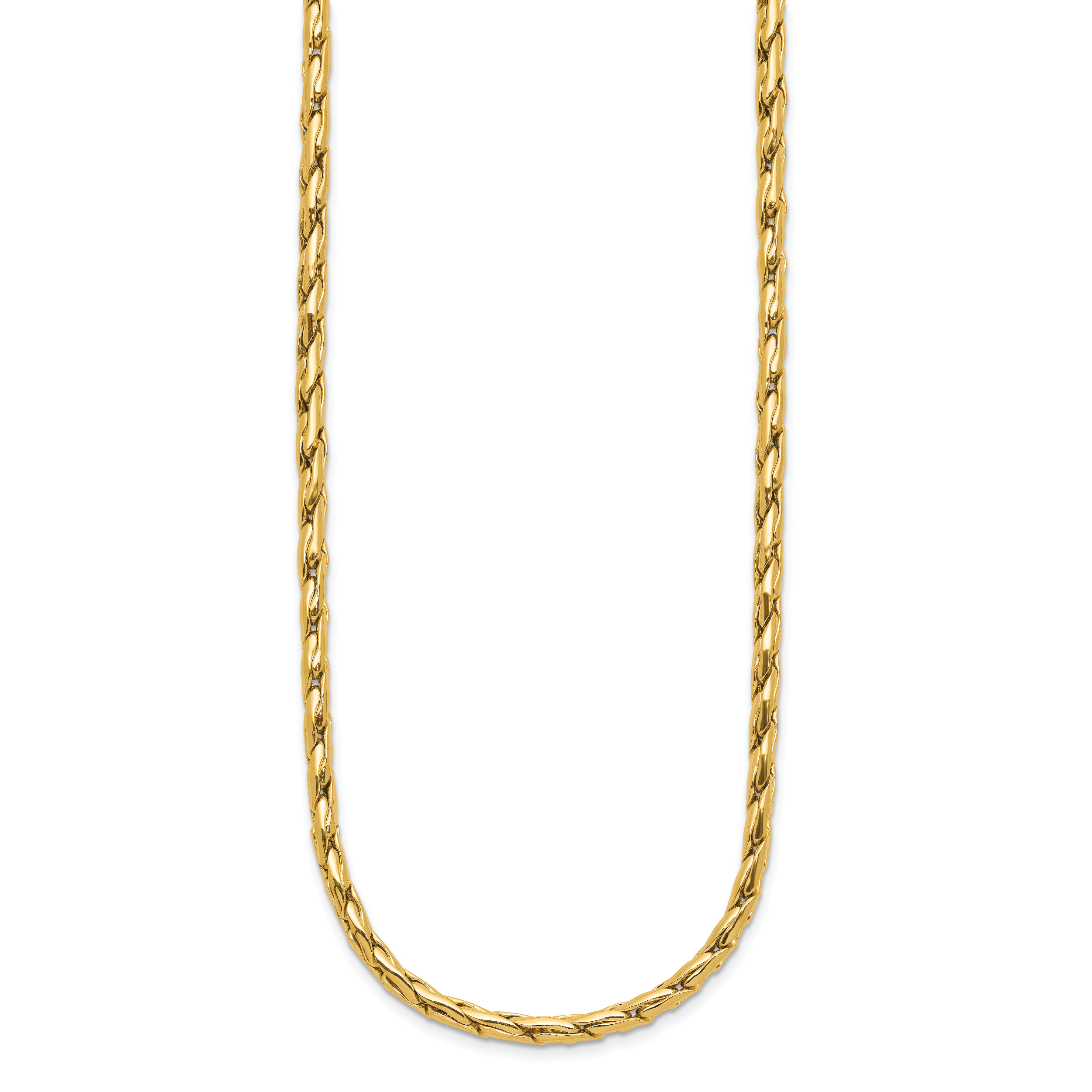 14K Polished 3.5mm Fancy Link Necklace Secondary image