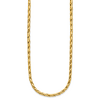 14K Polished 3.5mm Fancy Link Necklace