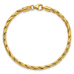 14K Polished 3.5mm Fancy Link Bracelet