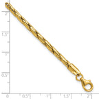 14K Polished 3.5mm Fancy Link Bracelet