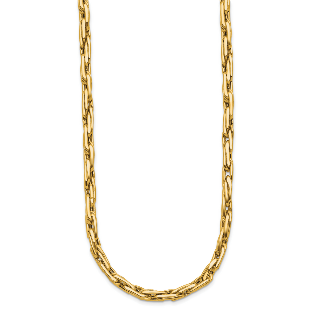 14K Polished 5.0mm Fancy Link Necklace