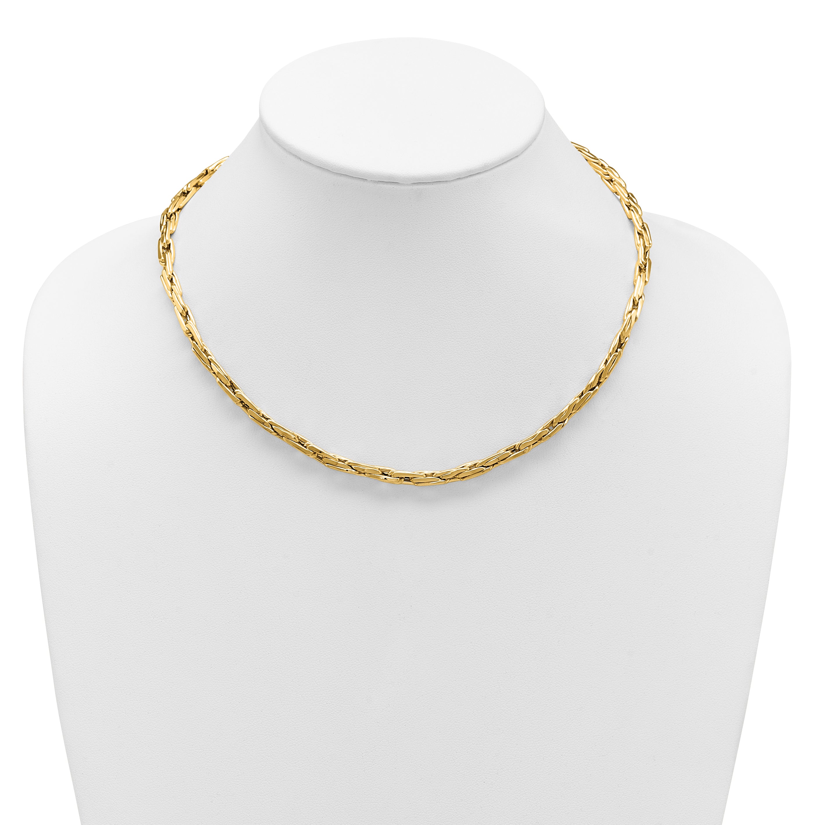 14K Polished 5.0mm Fancy Link Necklace