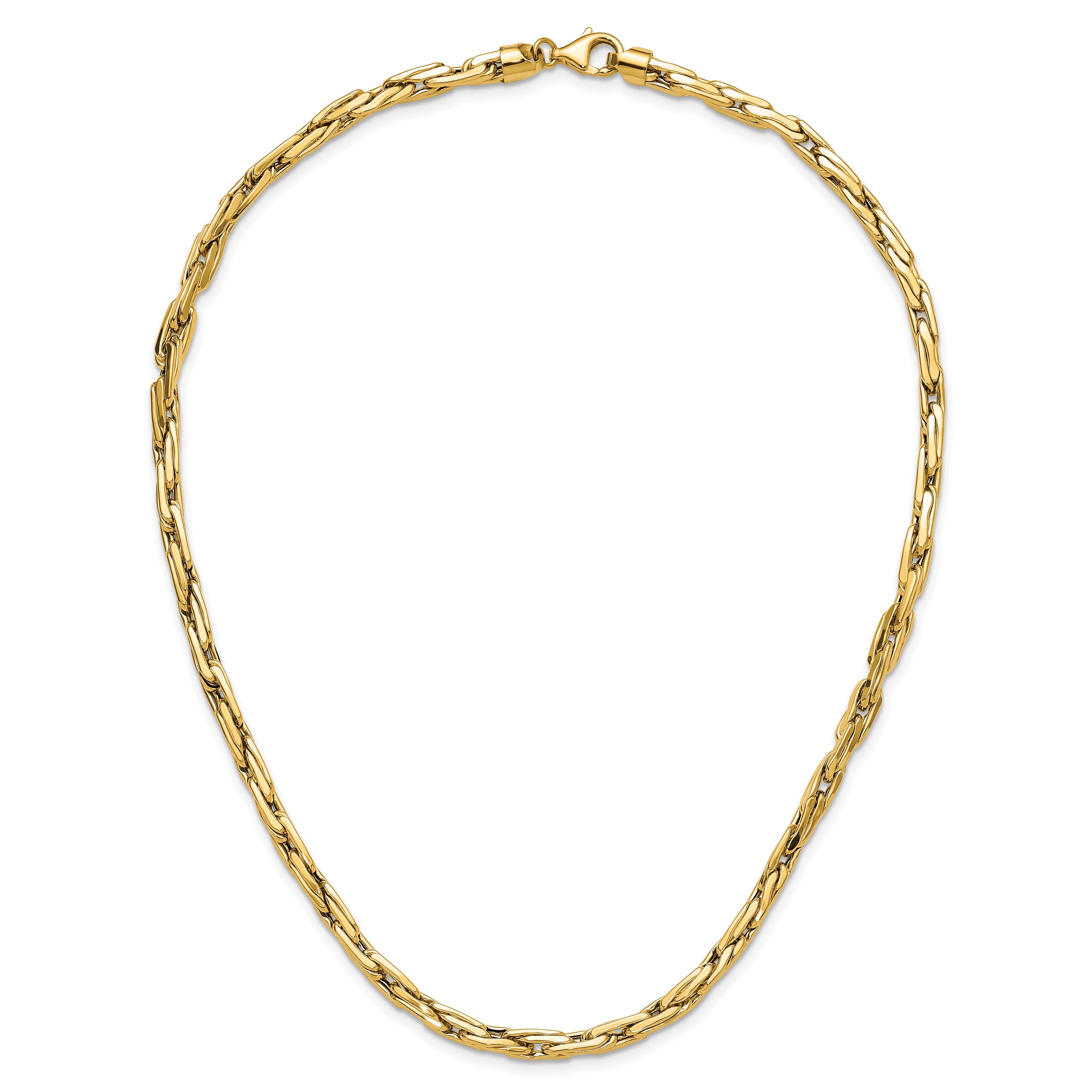 14K Polished 5.0mm Fancy Link Necklace