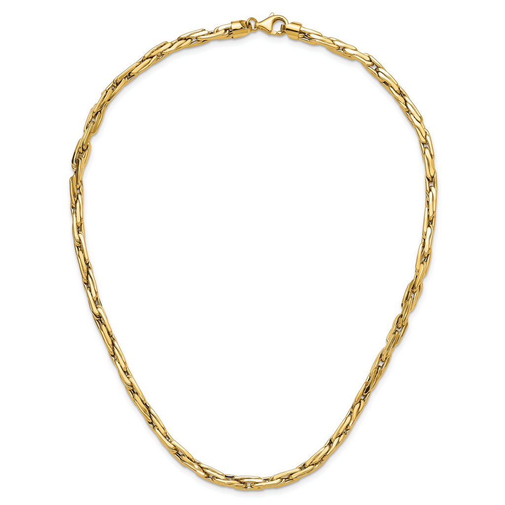 14K Polished 5.0mm Fancy Link Necklace