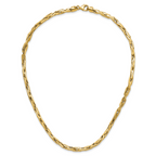 14K Polished 5.0mm Fancy Link Necklace