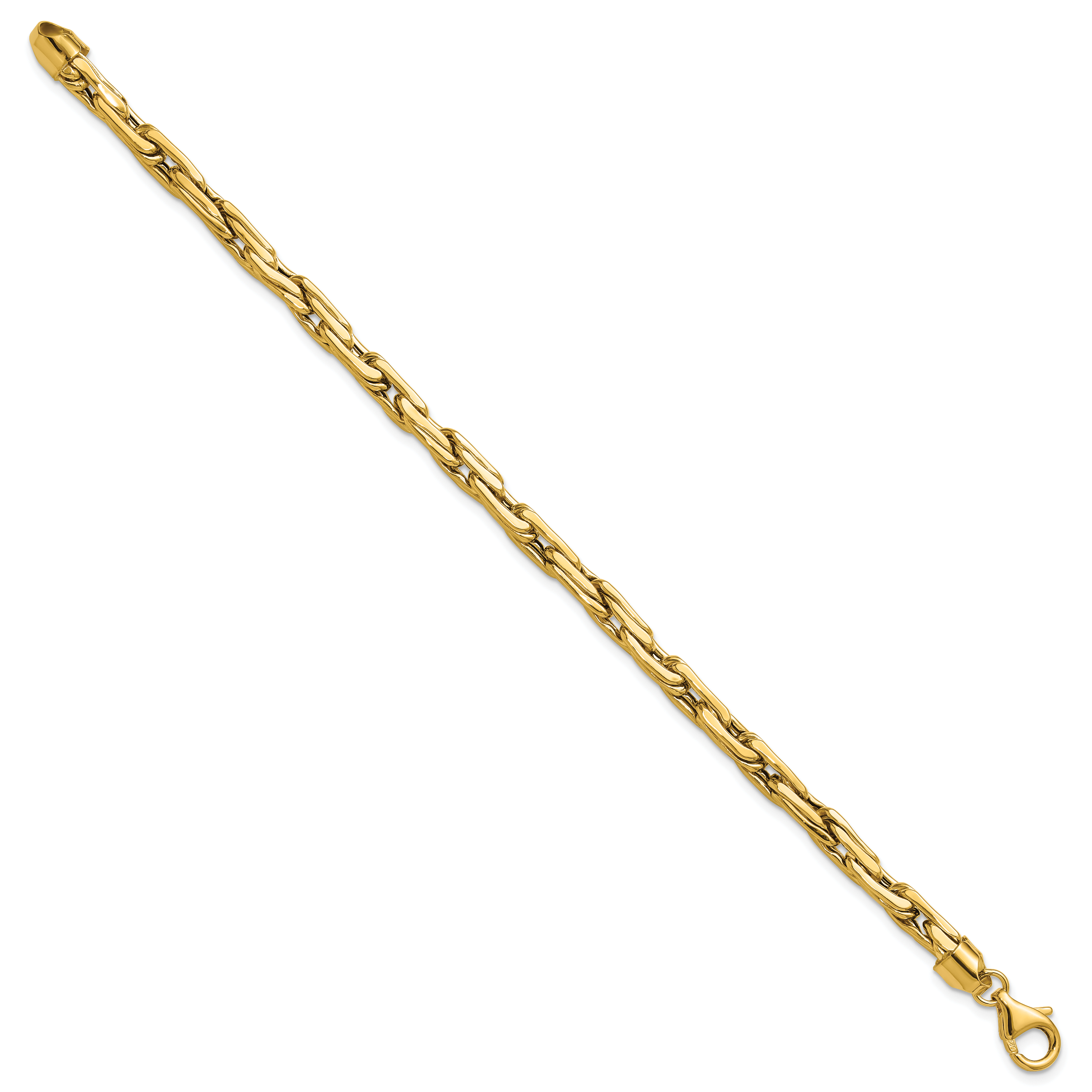 14K Polished 5.0mm Fancy Link Bracelet Secondary image