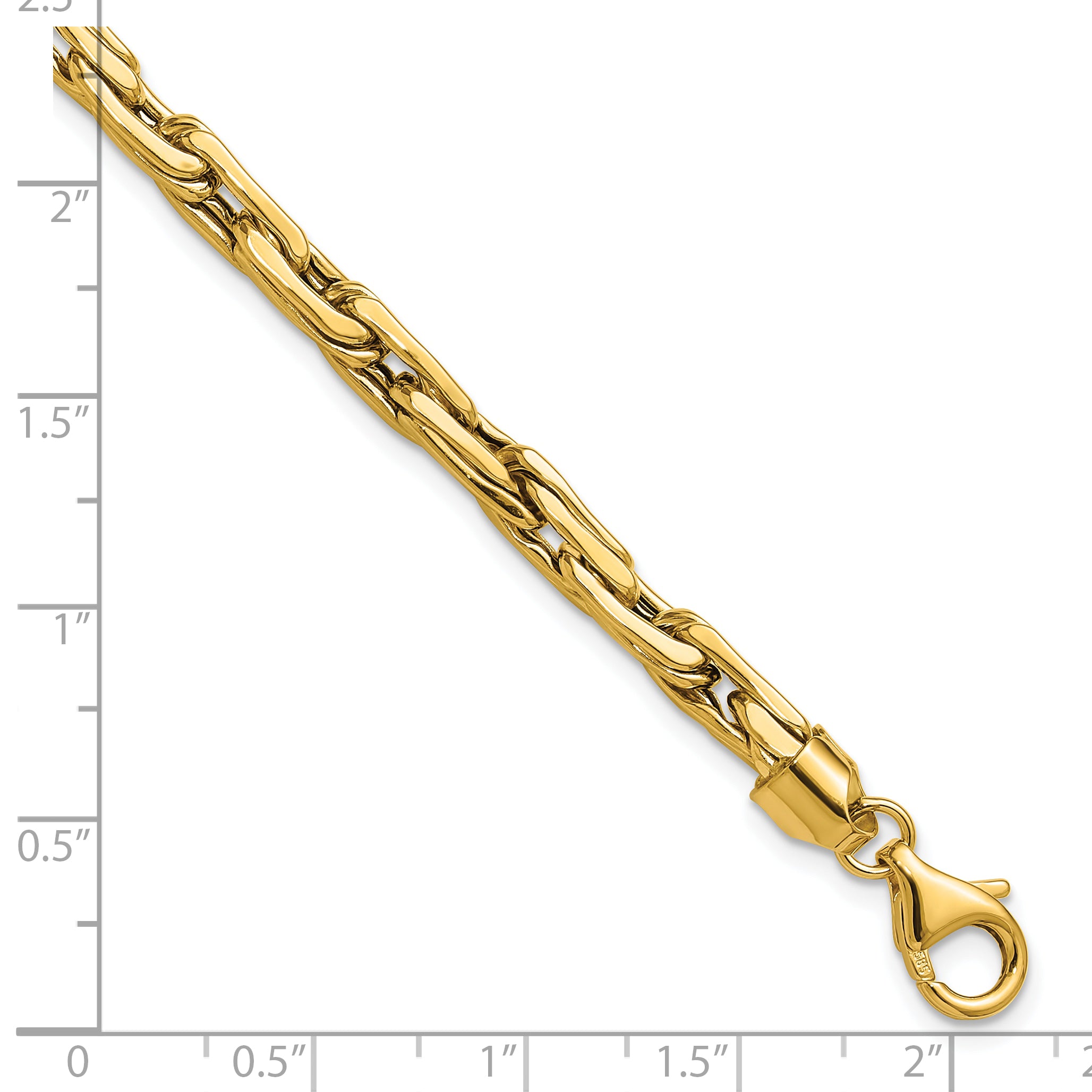 14K Polished 5.0mm Fancy Link Bracelet