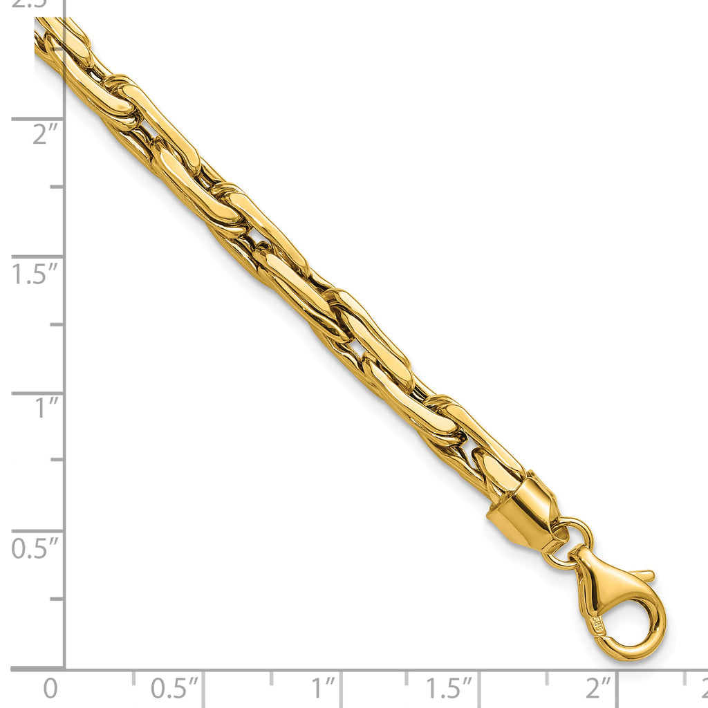 14K Polished 5.0mm Fancy Link Bracelet
