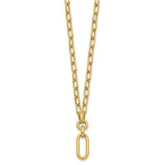 14K Polished Fancy Mixed Link Necklace