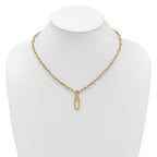 14K Polished Fancy Mixed Link Necklace