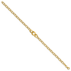 14K Polished Fancy Curb Link Bracelet