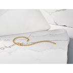 14K Polished Fancy Curb Link Bracelet