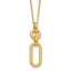 14K Polished Fancy Dangling Mixed Links Necklace