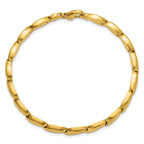14K Polished and Satin 4.2mm Fancy Link Bracelet