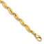14K Polished and Satin 4.2mm Fancy Link Bracelet