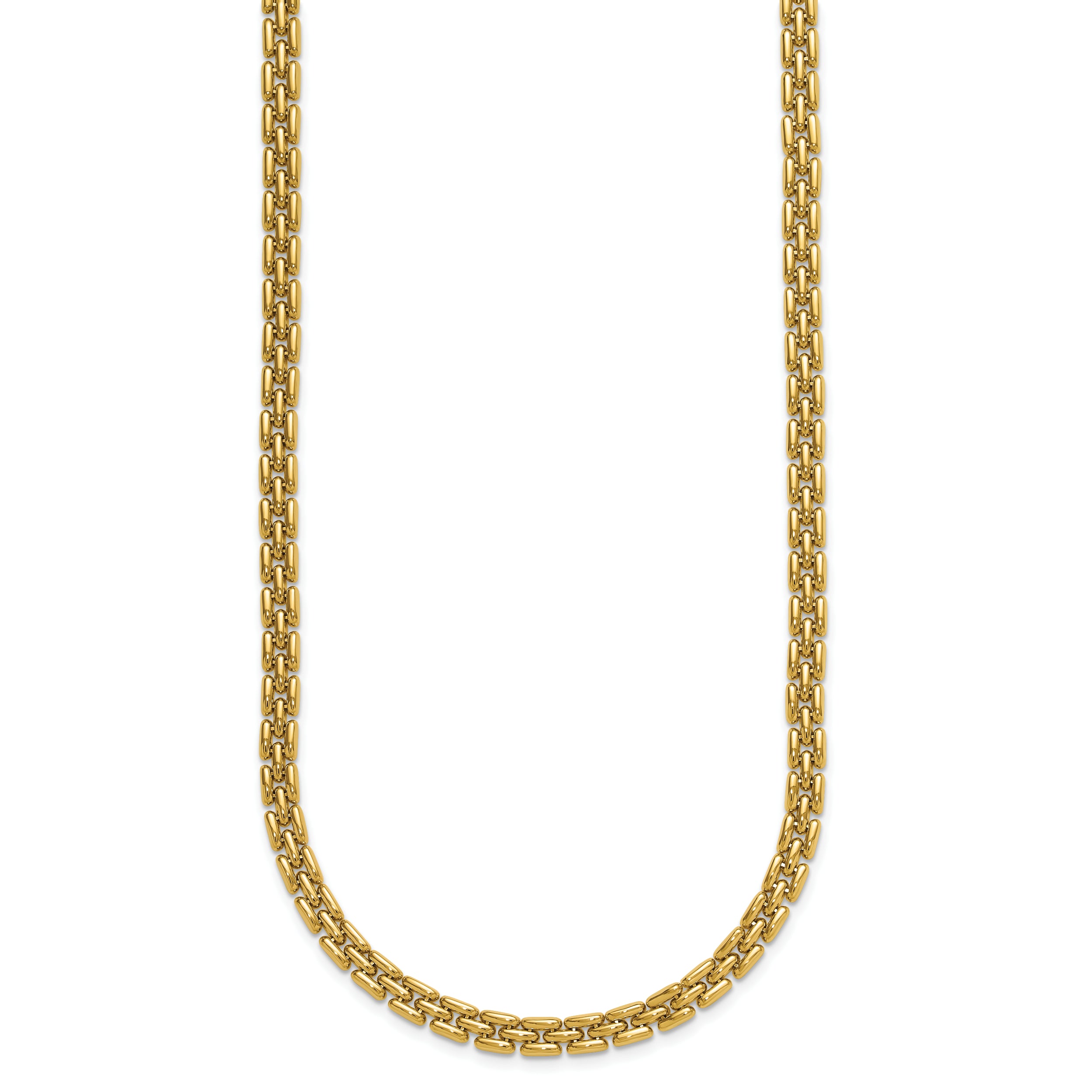 14K Polished 6.3mm Fancy Link Necklace