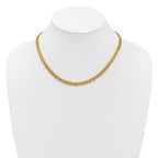 14K Polished 6.3mm Fancy Link Necklace