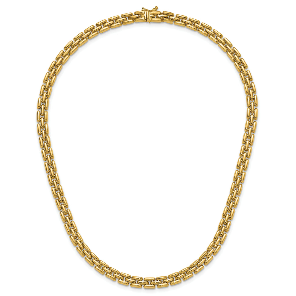 14K Polished 6.3mm Fancy Link Necklace