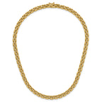 14K Polished 6.3mm Fancy Link Necklace