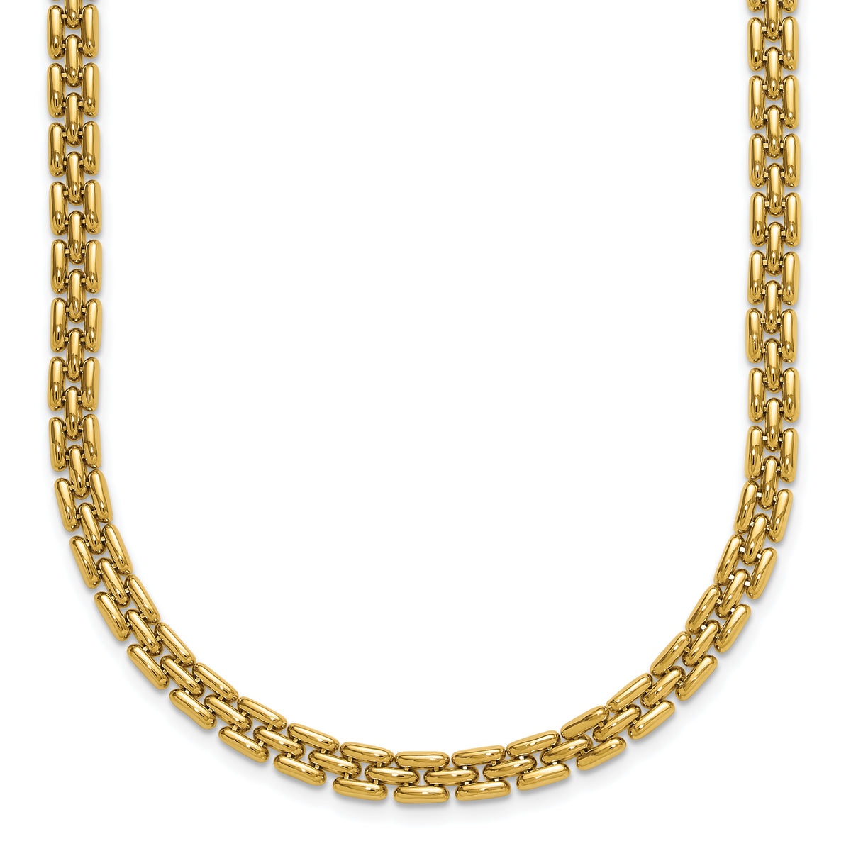 14K Polished 6.3mm Fancy Link Necklace