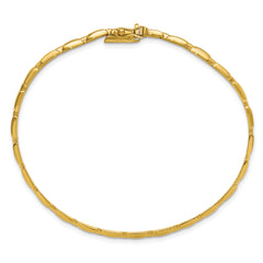 14K Polished 6.3mm Fancy Link Bracelet