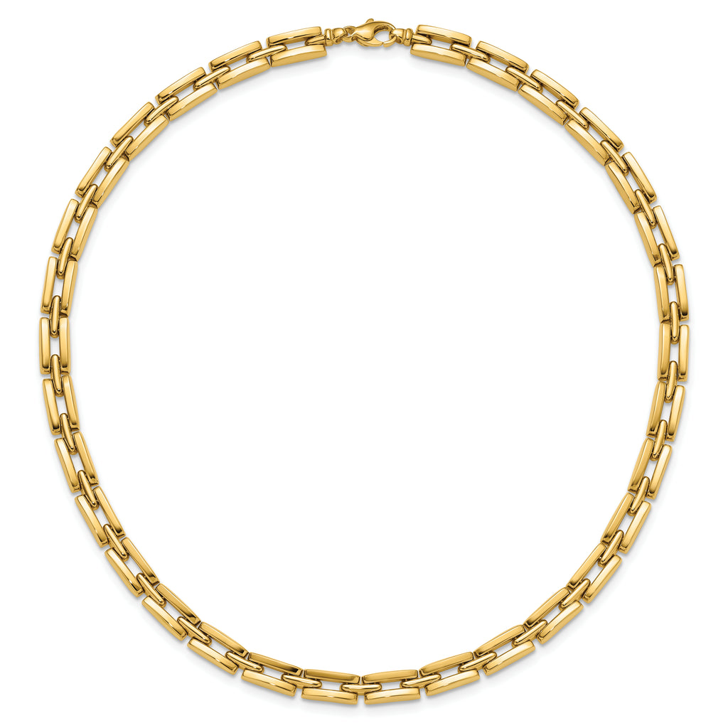 14K Polished 6.5mm Fancy Link Necklace