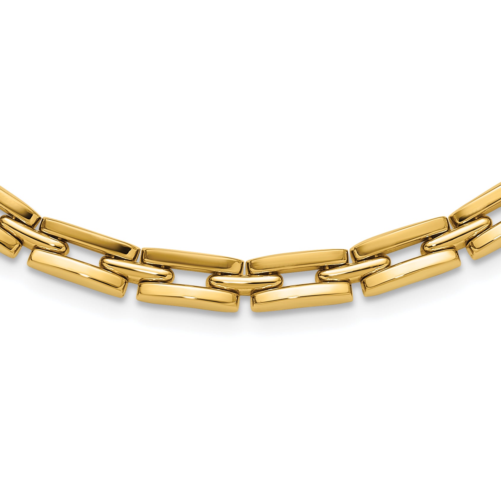 14K Polished 6.5mm Fancy Link Necklace Main image