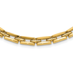 14K Polished 6.5mm Fancy Link Necklace