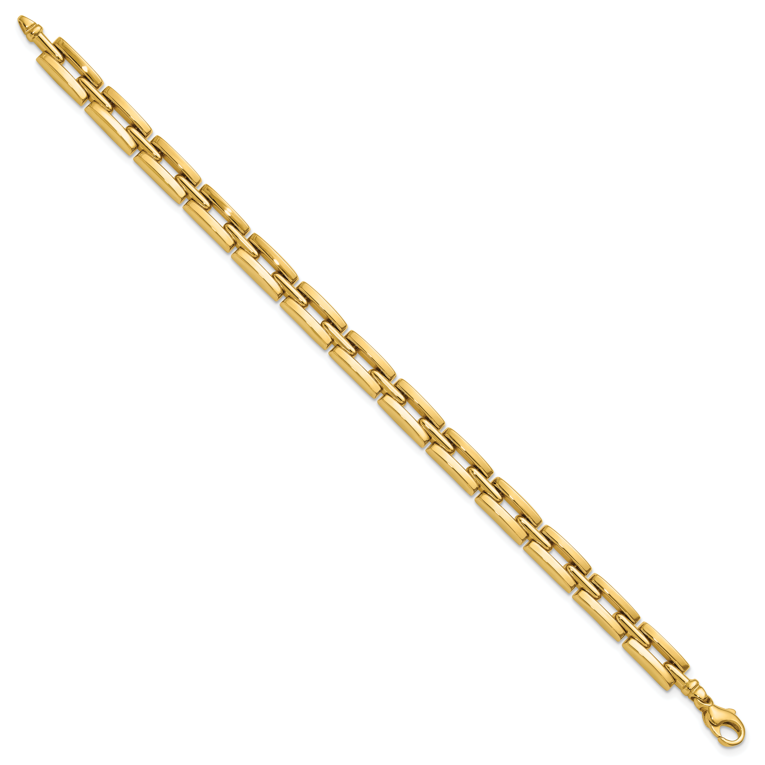 14K Polished 6.5mm Fancy Link Bracelet Secondary image