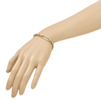 14K Polished Fancy Elongated Oval Link Bracelet