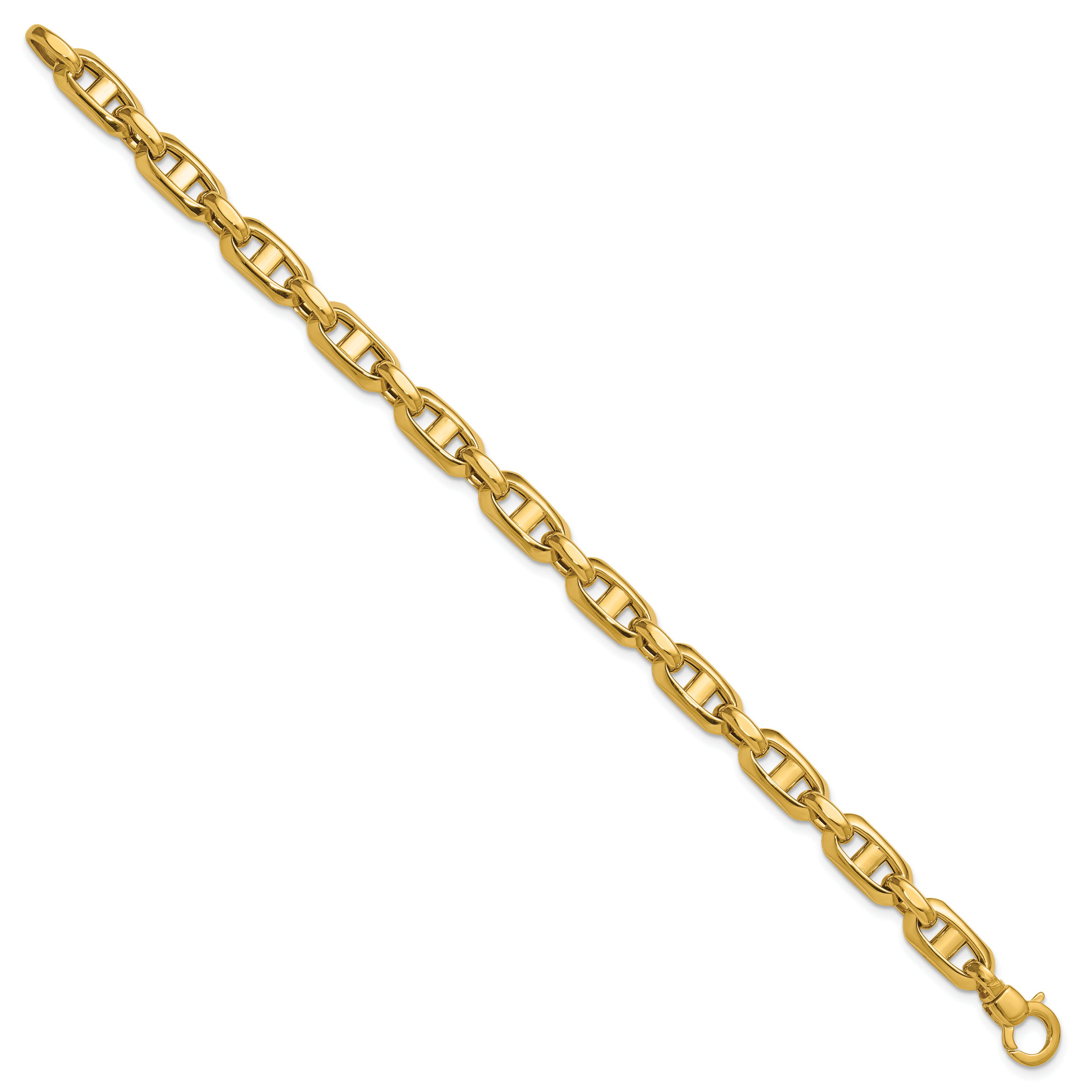 14K Polished Fancy Mariner Link Bracelet Secondary image