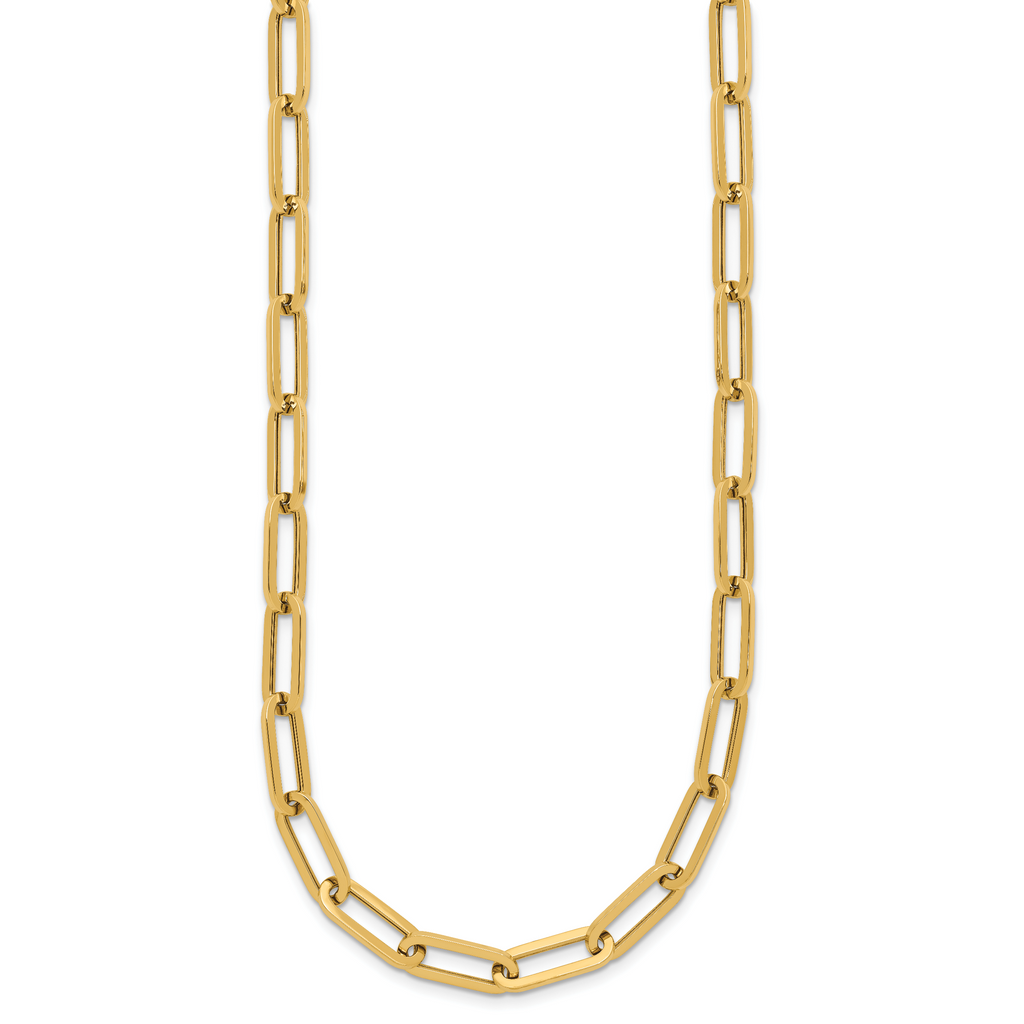 14K Polished Fancy Link Necklace