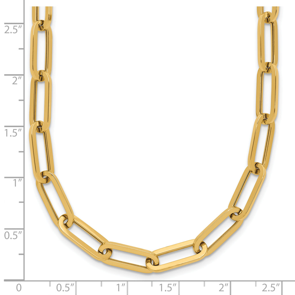 14K Polished Fancy Link Necklace
