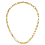 14K Polished Fancy Link Necklace