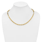 14K Polished Fancy Link Necklace