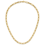 14K Polished Fancy Link Necklace