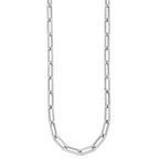 14K White Gold Polished Fancy Link Necklace