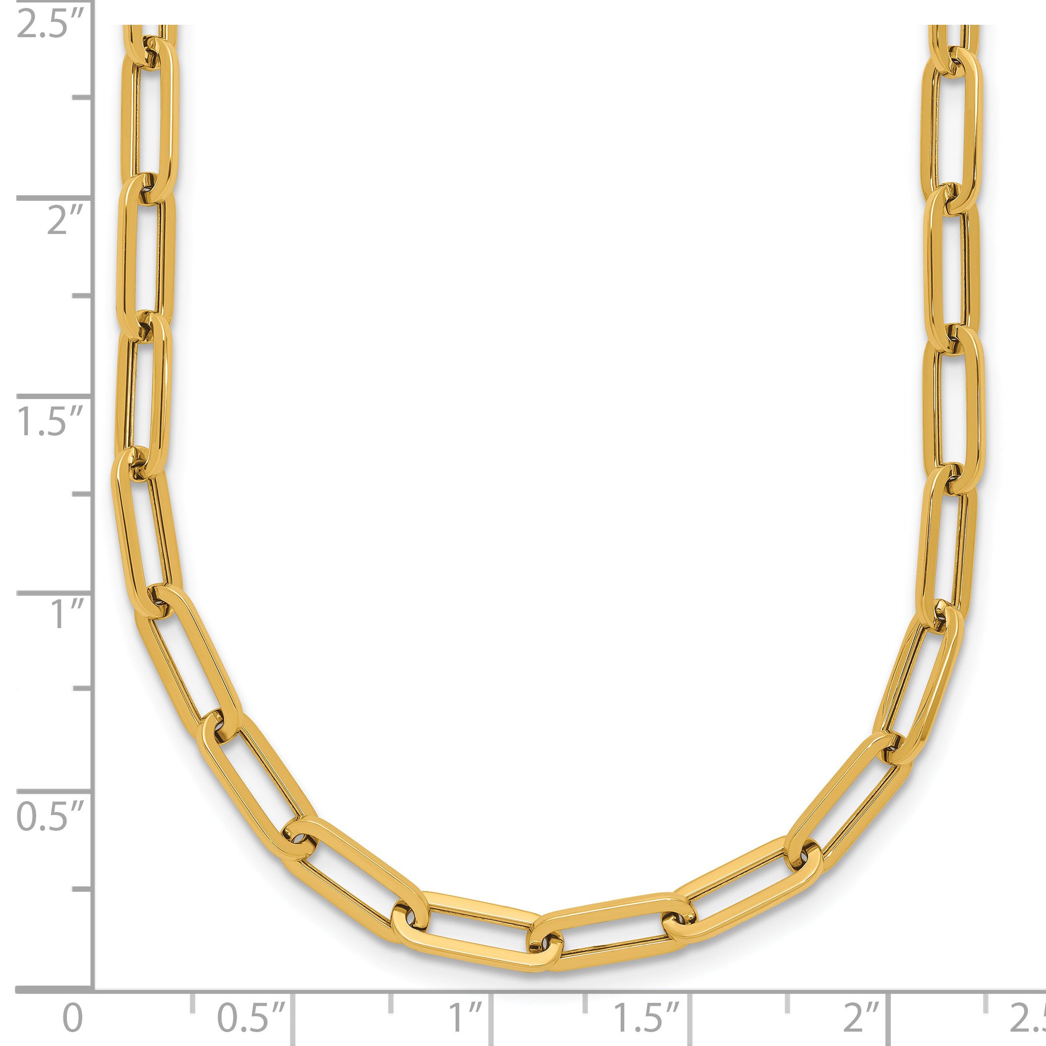 14K Polished Fancy Link Necklace