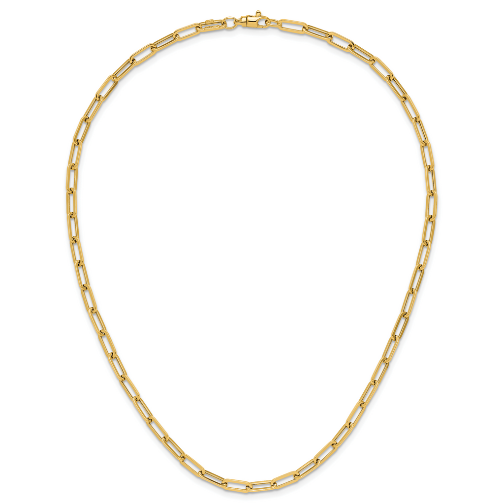 14K Polished Fancy Link Necklace