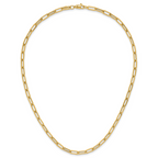14K Polished Fancy Link Necklace