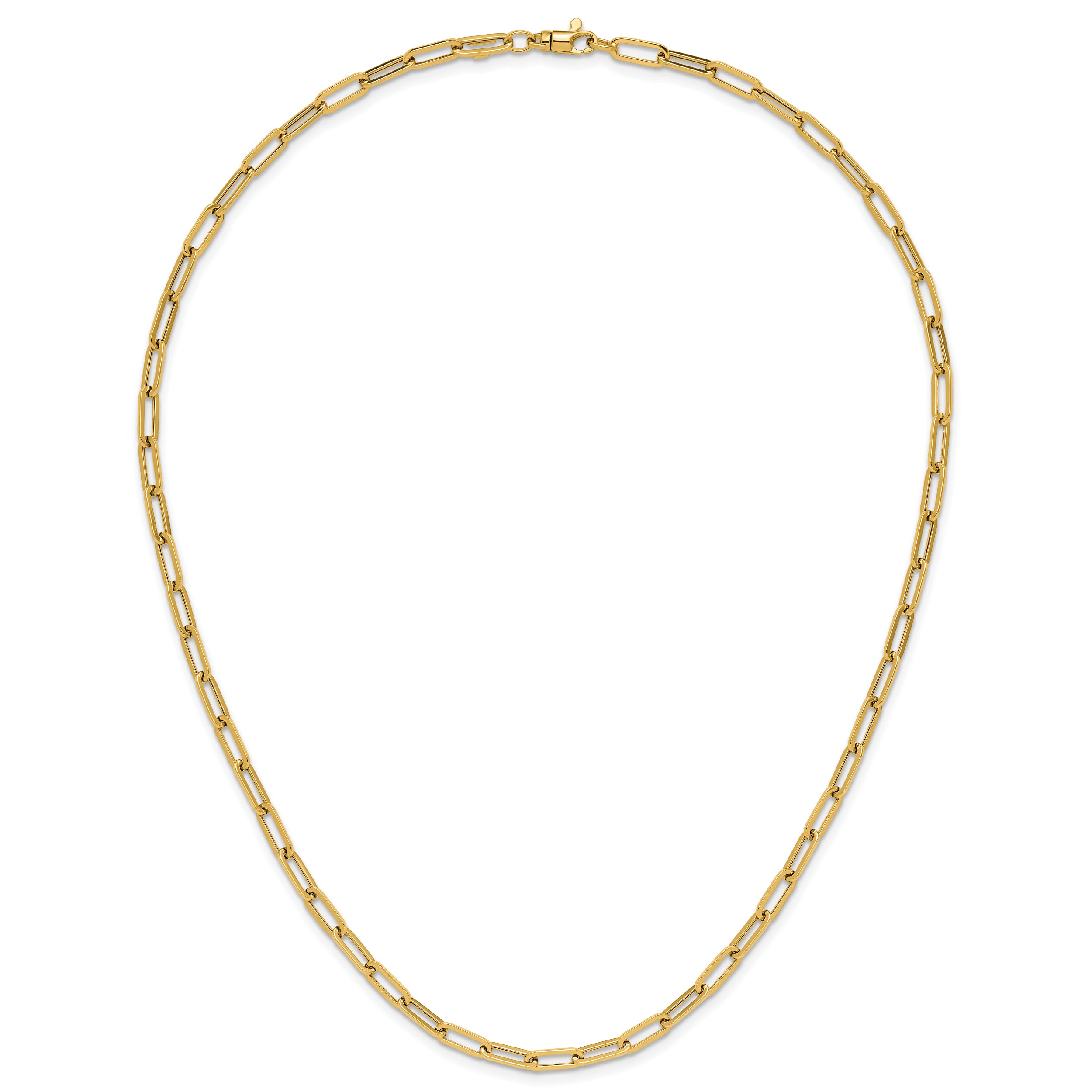 14K Polished Fancy Link Necklace