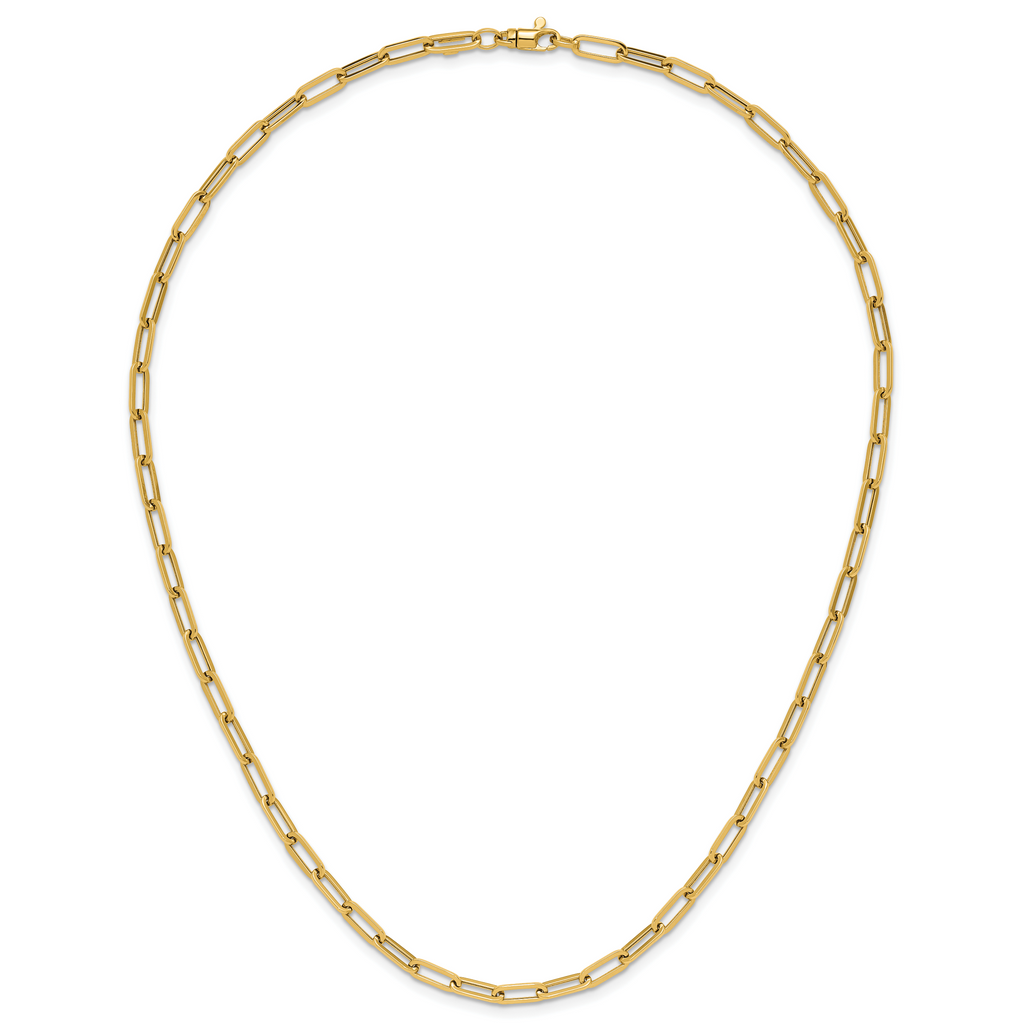 14K Polished Fancy Link Necklace