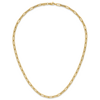 14K Polished Fancy Link Necklace