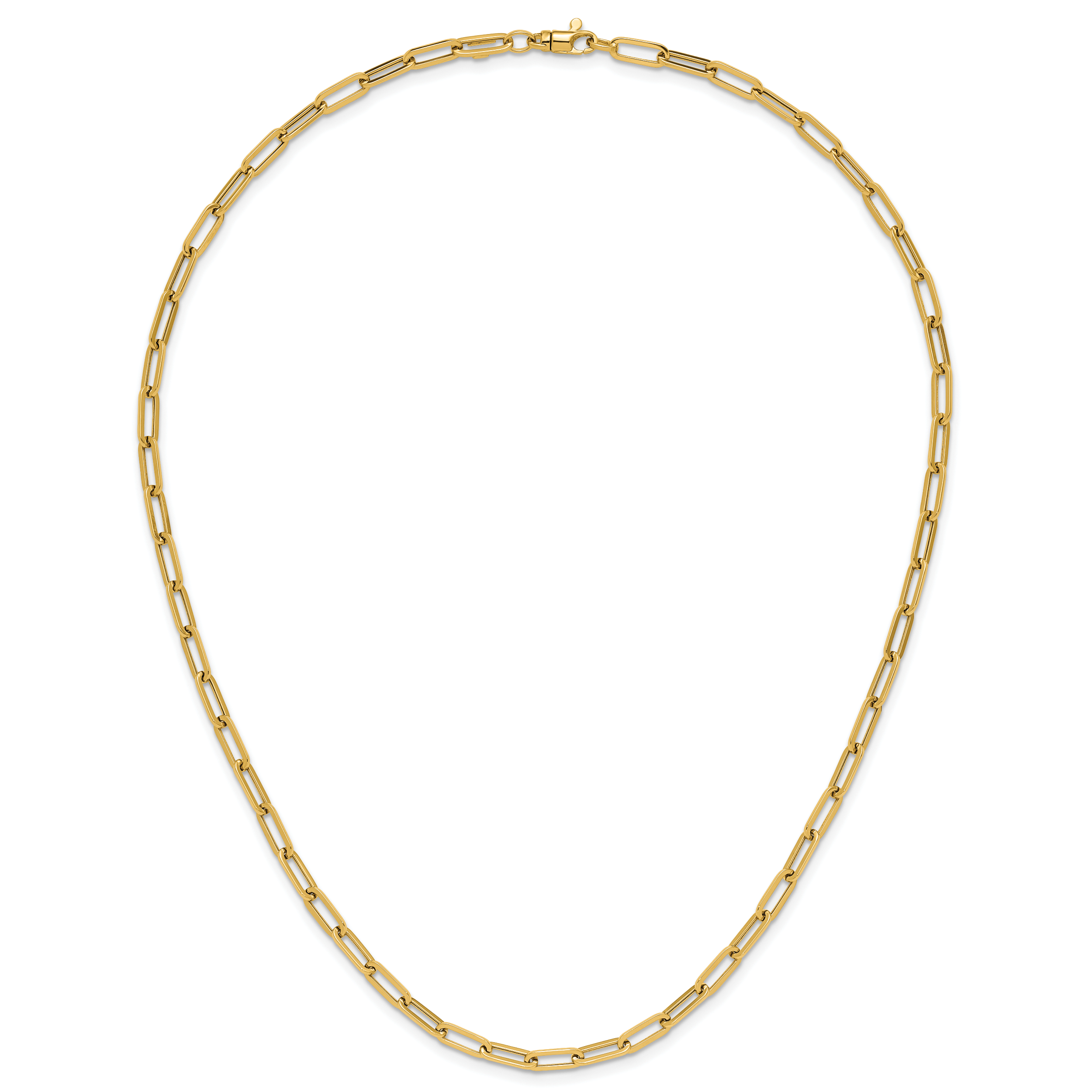 14K Polished Fancy Link Necklace
