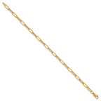 14K Polished Fancy Link with 1in ext Bracelet